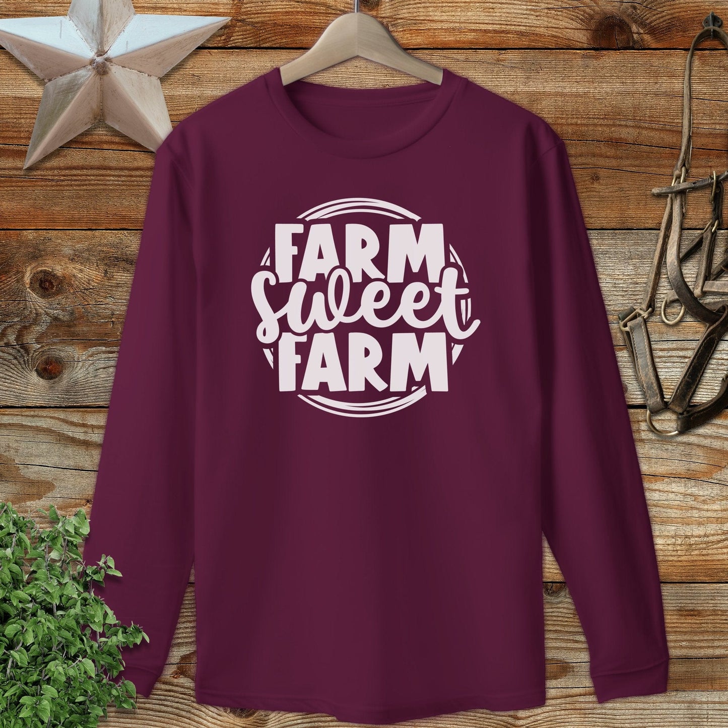 Farm Sweet Farm Circle Long Sleeve Tee
