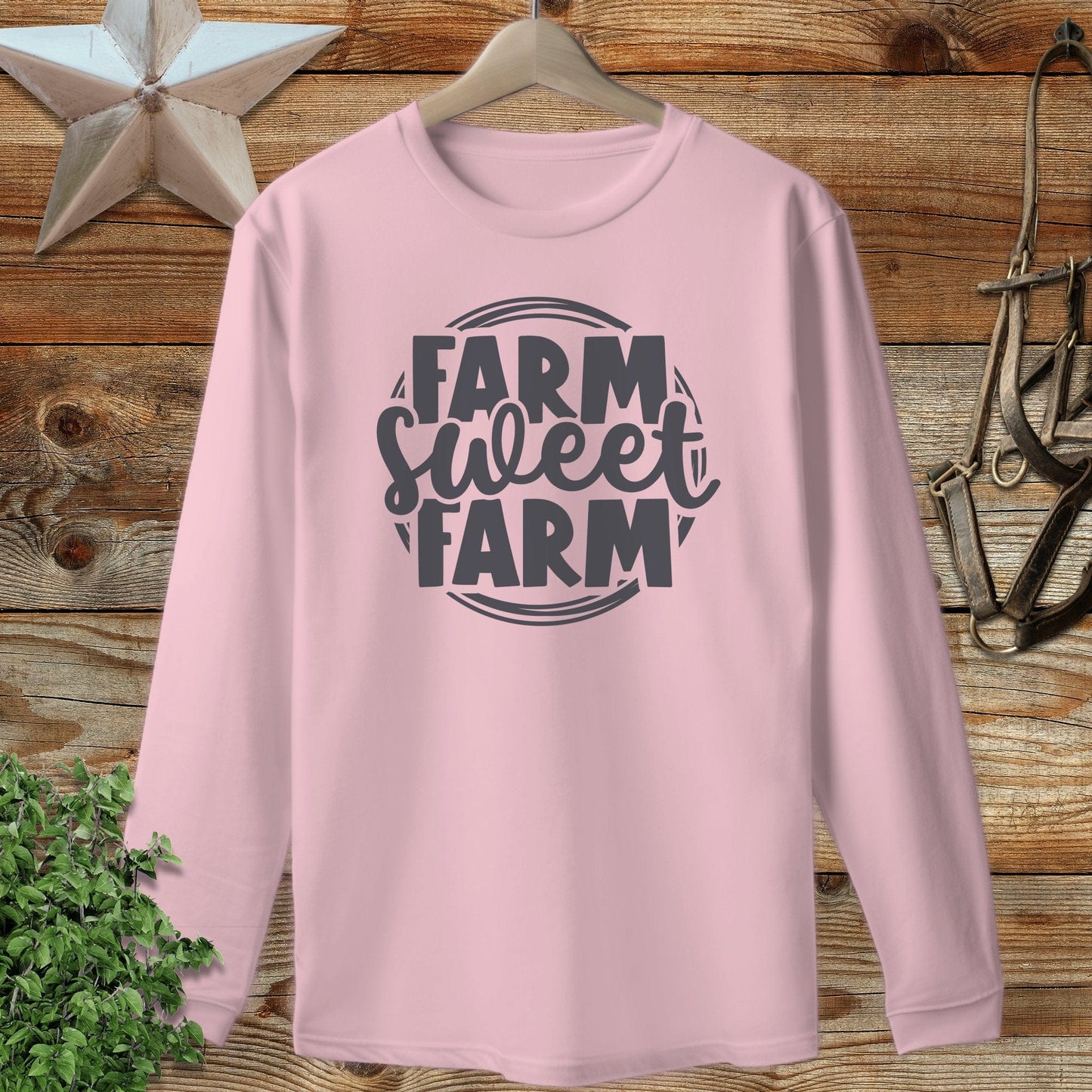 Farm Sweet Farm Circle Long Sleeve Tee