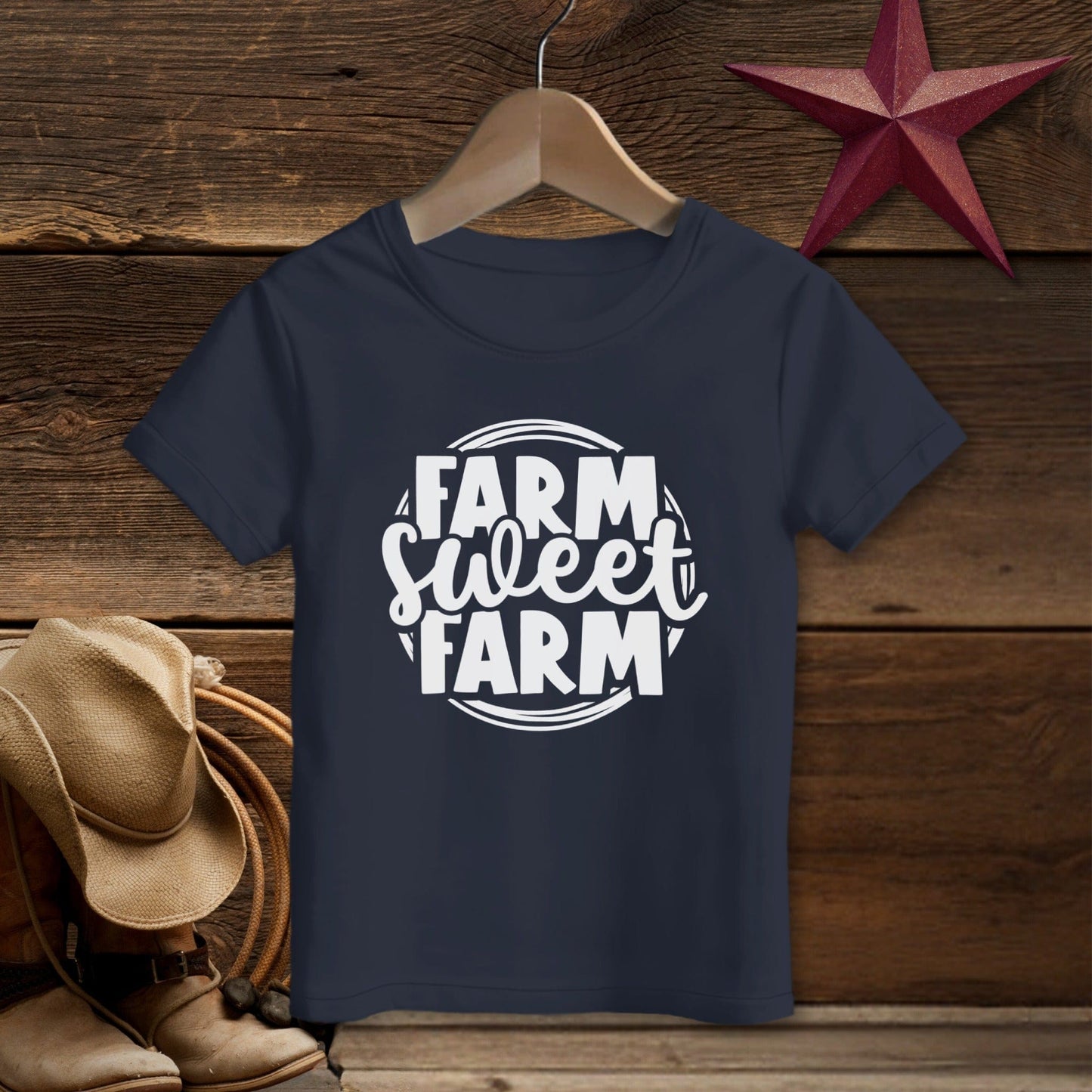 Farm Sweet Farm Circle T-Shirt (Toddler)