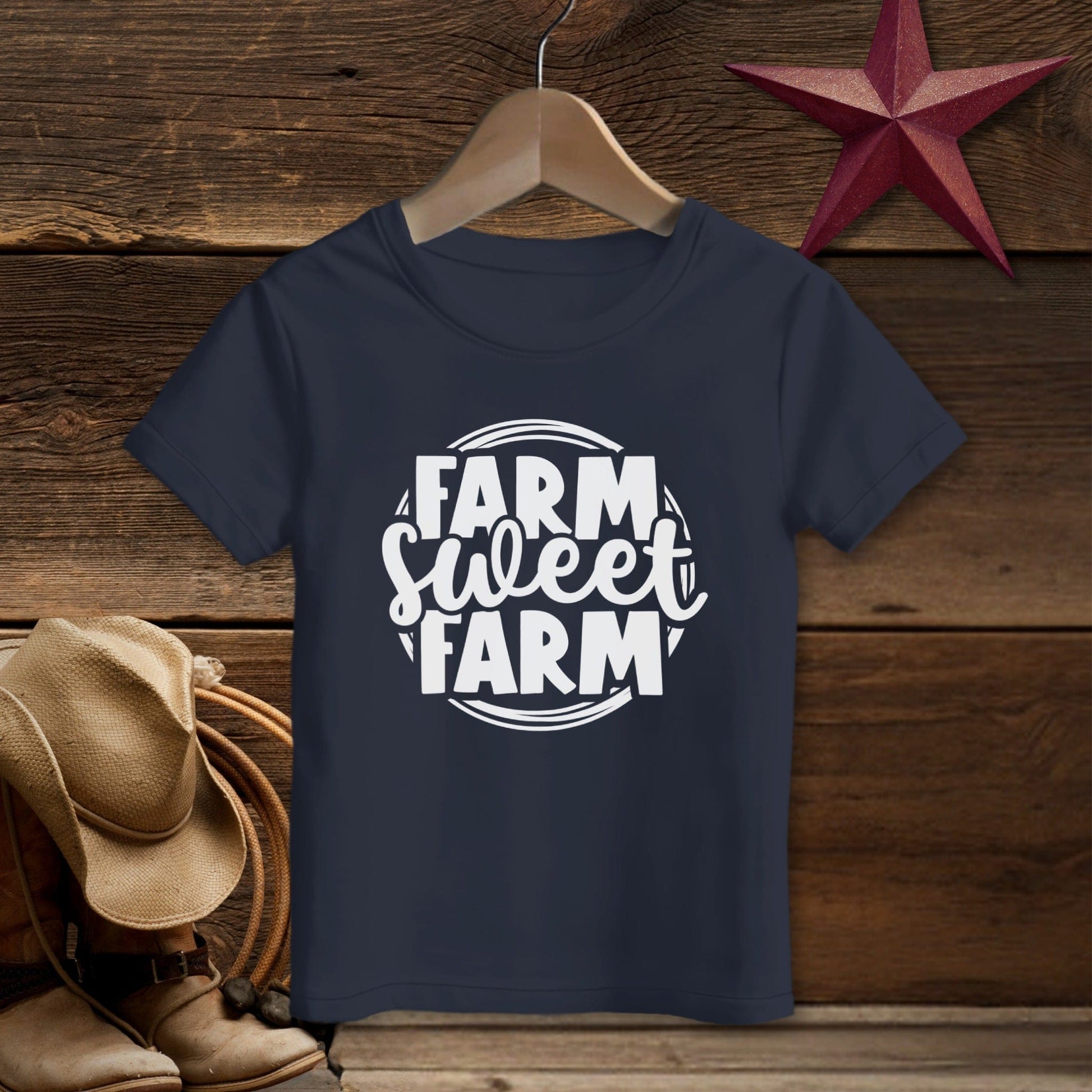 Farm Sweet Farm Circle T-Shirt (Toddler)