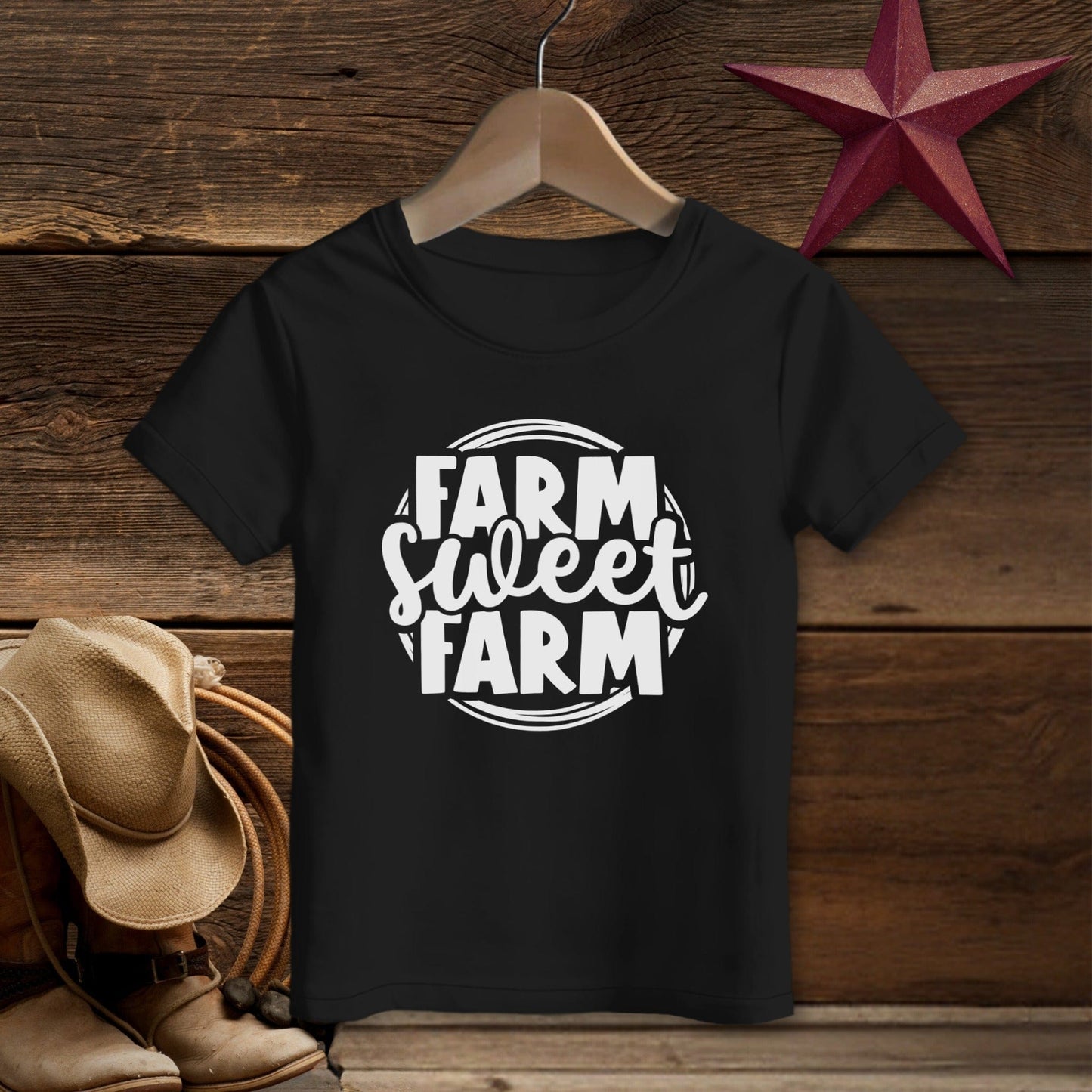 Farm Sweet Farm Circle T-Shirt (Toddler)