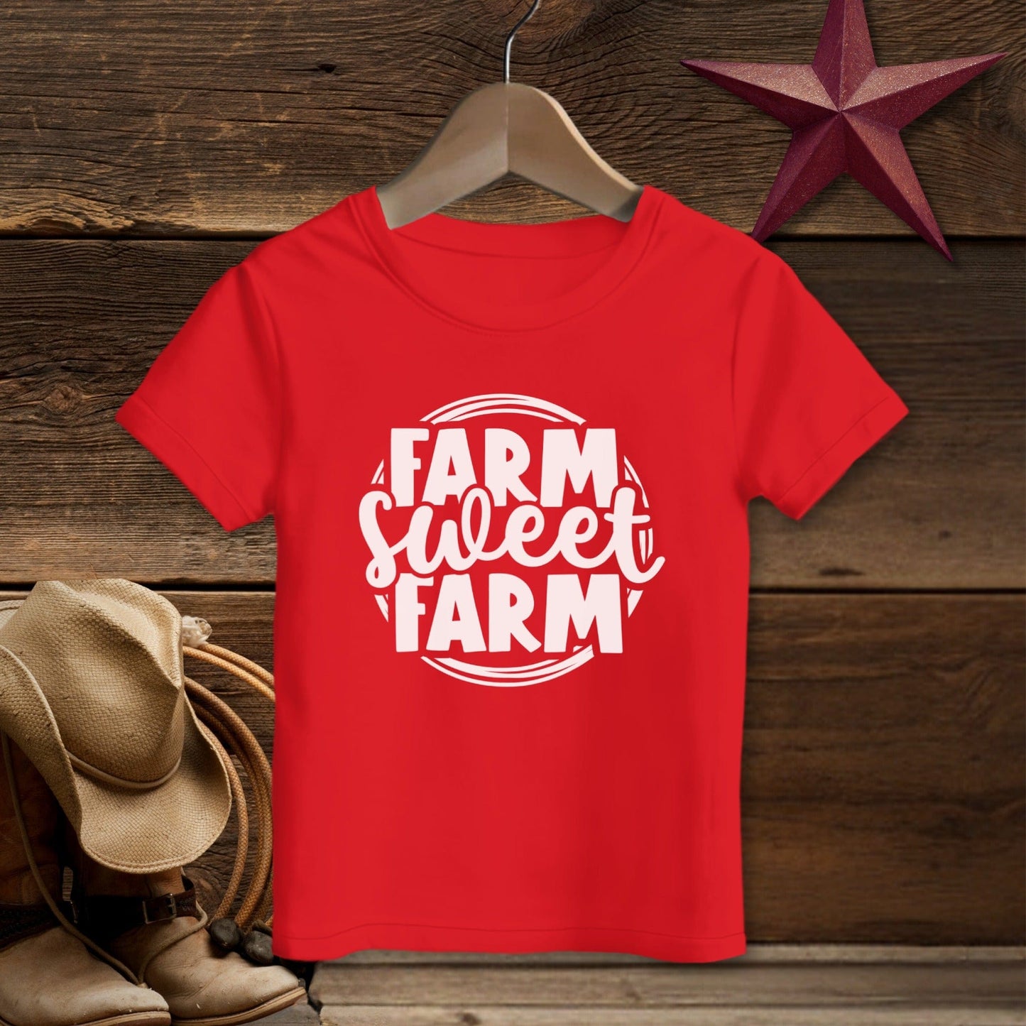 Farm Sweet Farm Circle T-shirt (Toddler)