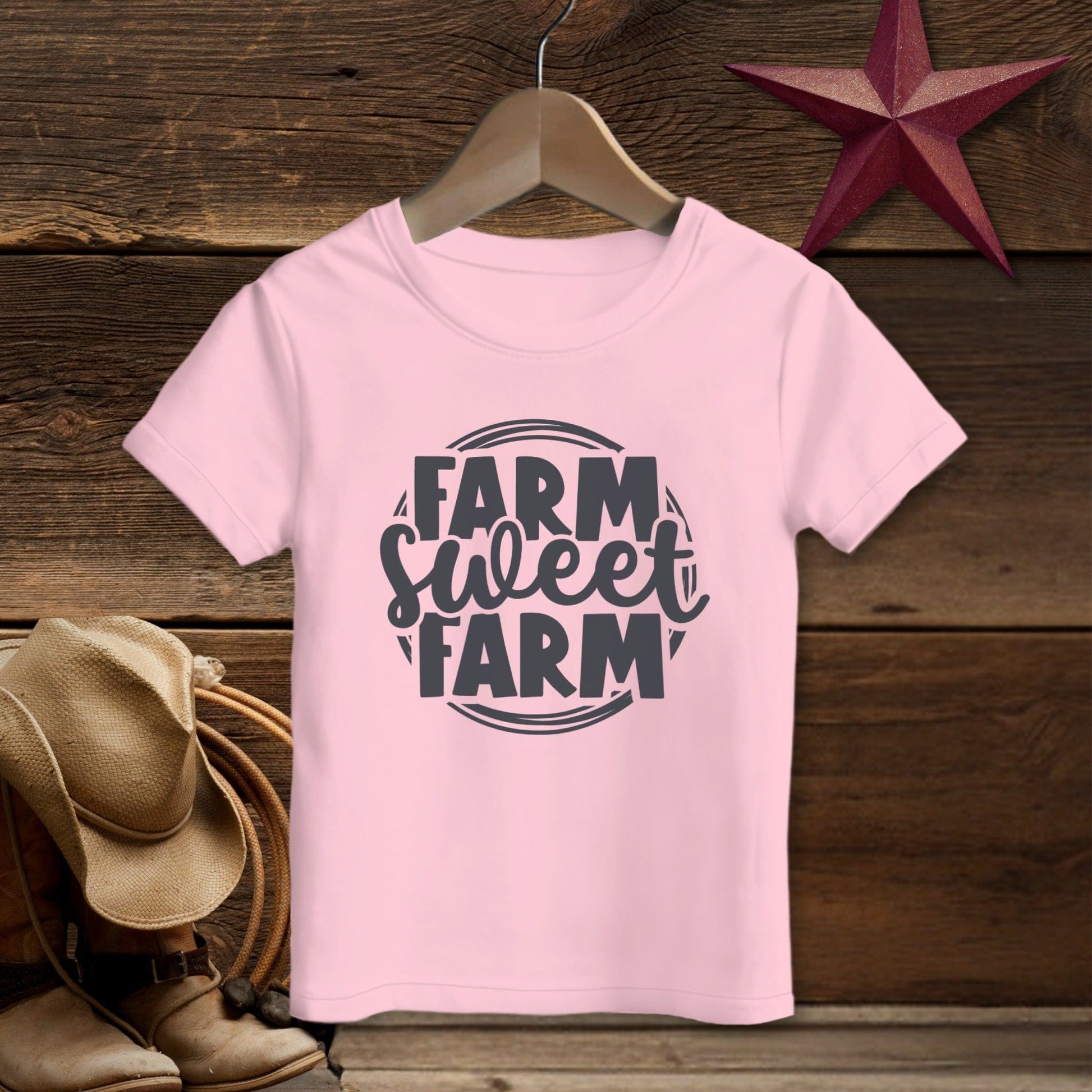 Farm Sweet Farm Circle T-Shirt (Toddler)