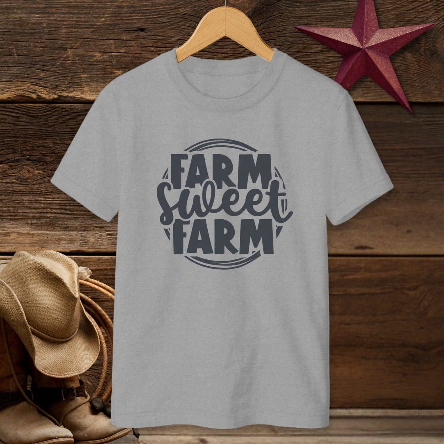 Farm Sweet Farm Circle T-shirt (Youth)