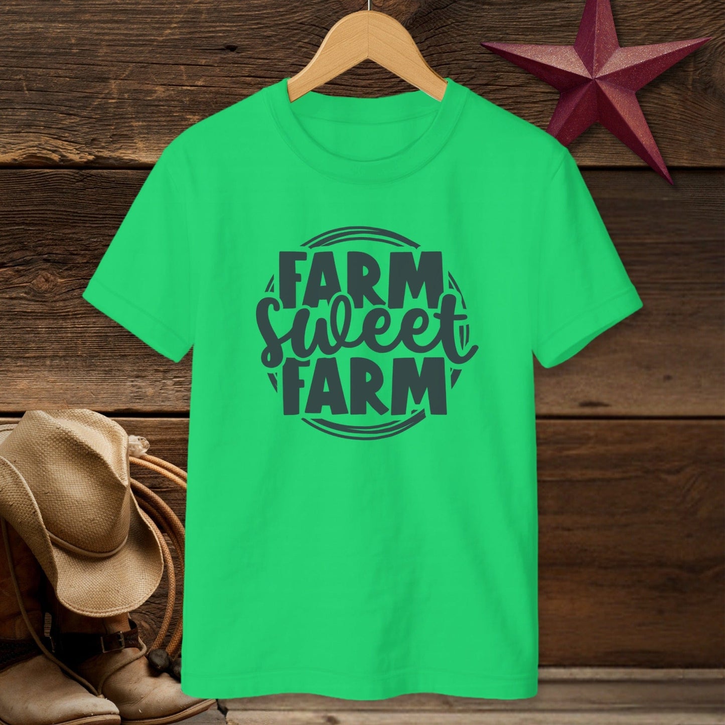 Farm Sweet Farm Circle T-shirt (Youth)