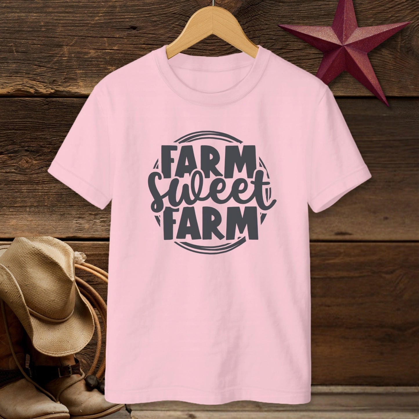 Farm Sweet Farm Circle T-shirt (Youth)