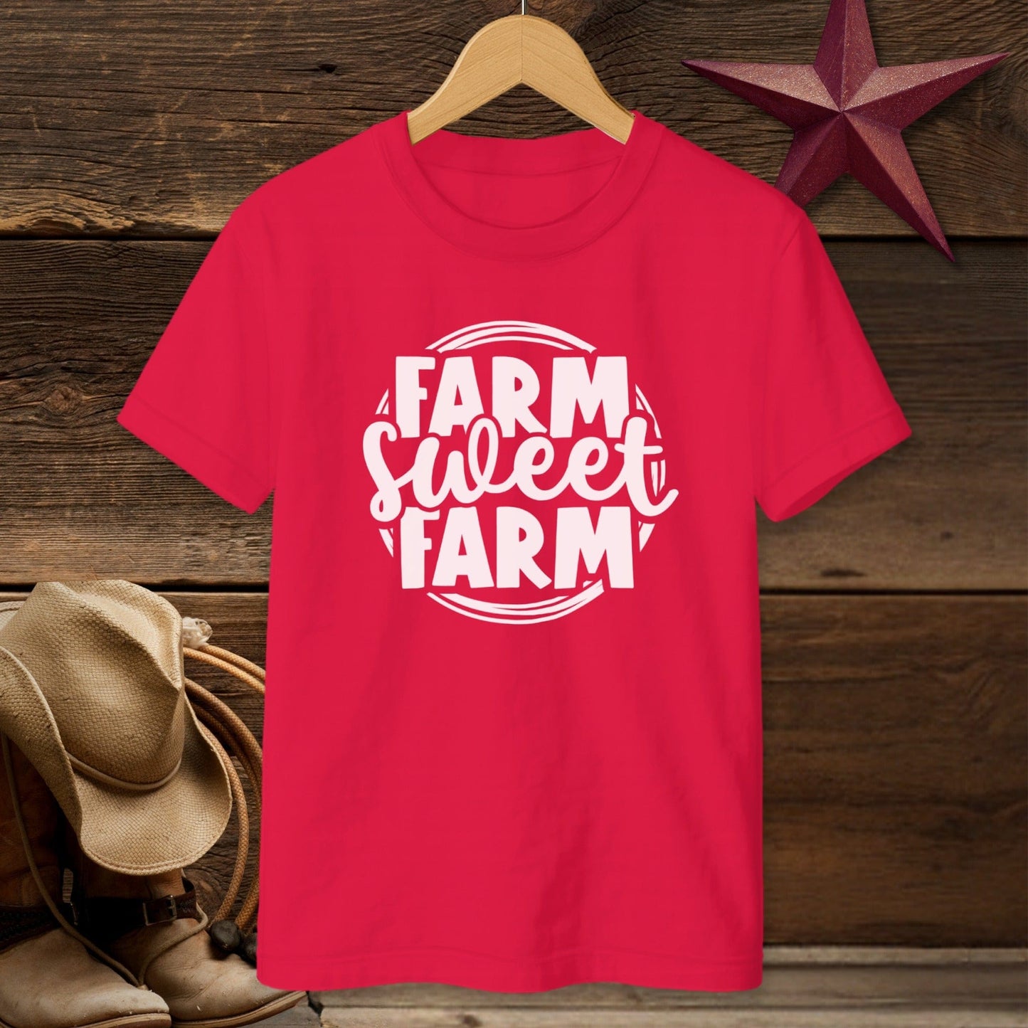 Farm Sweet Farm Circle T-shirt (Youth)