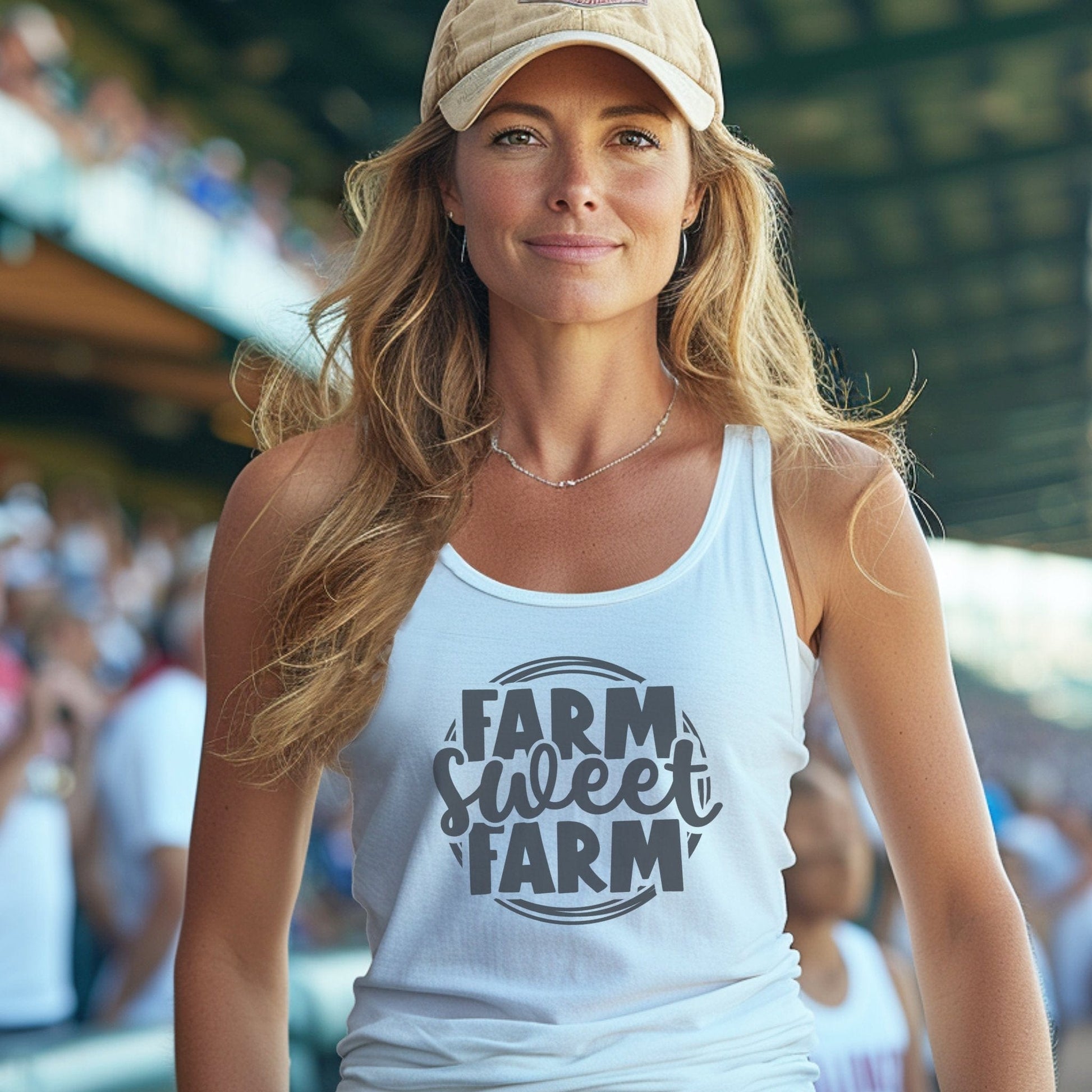 Farm Sweet Farm Circle Tank Top