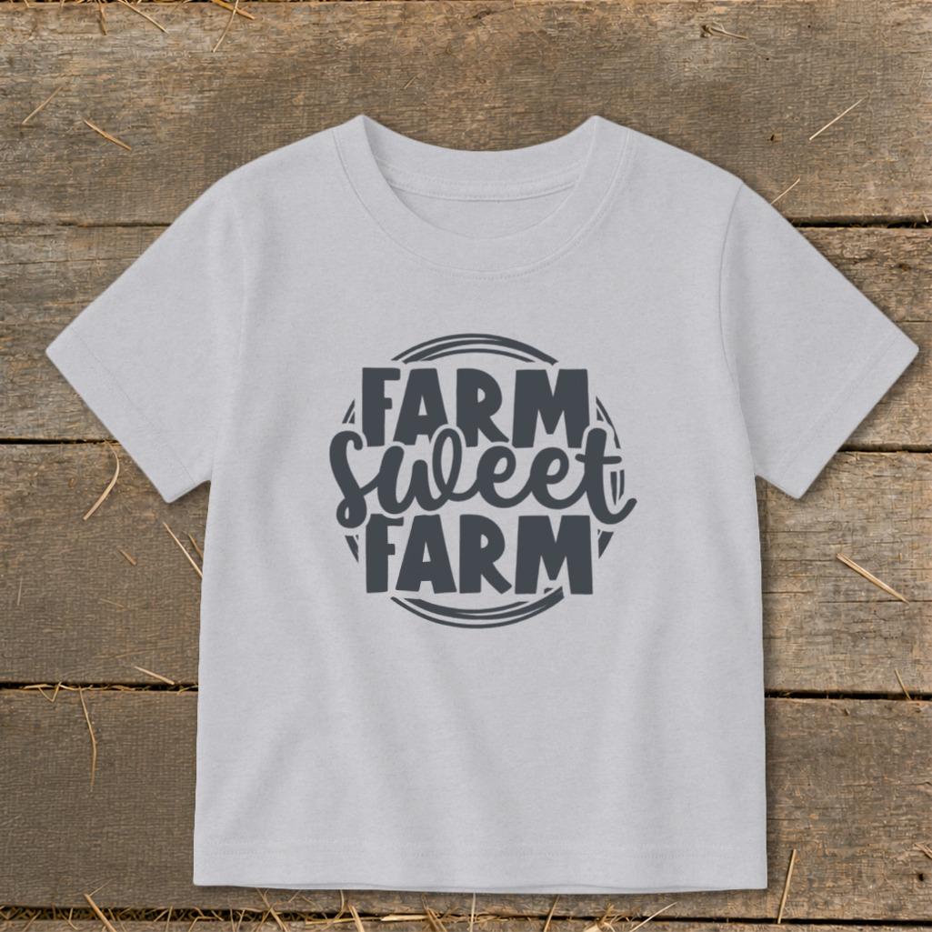 Farm Sweet Farm Circle Toddler Tee