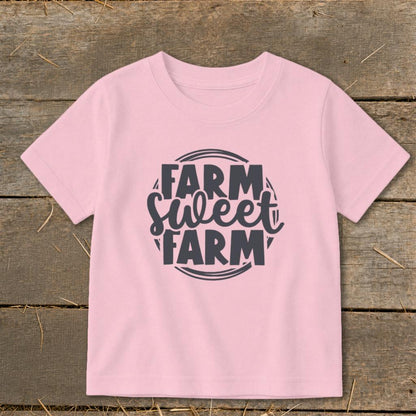 Farm Sweet Farm Circle Toddler Tee