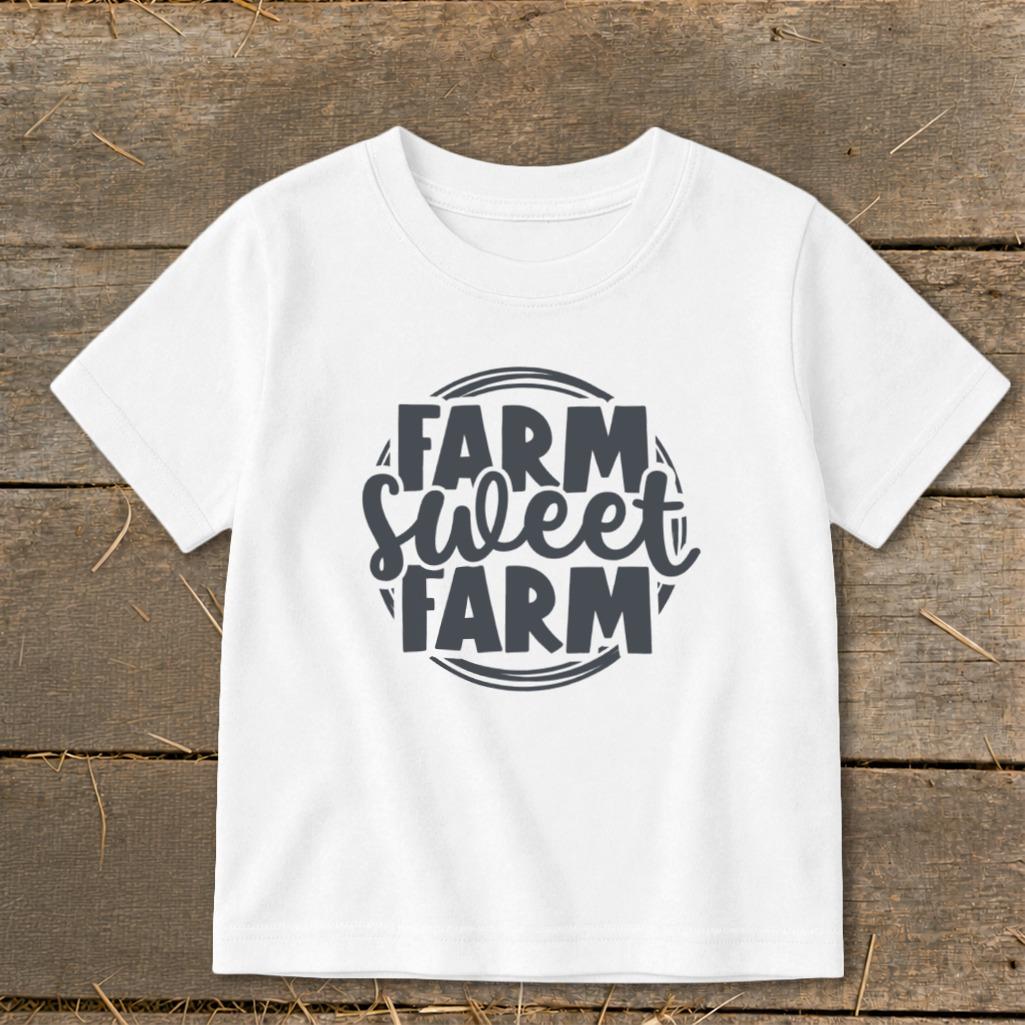 Farm Sweet Farm Circle Toddler Tee