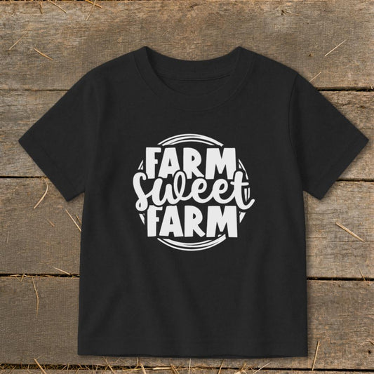 Farm Sweet Farm Circle Toddler Tee