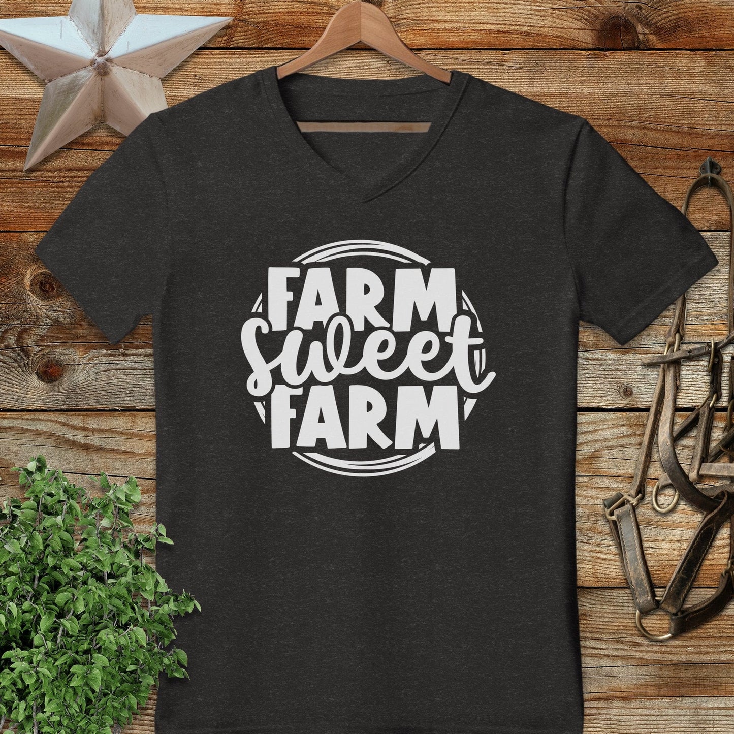 Farm Sweet Farm Circle V-neck