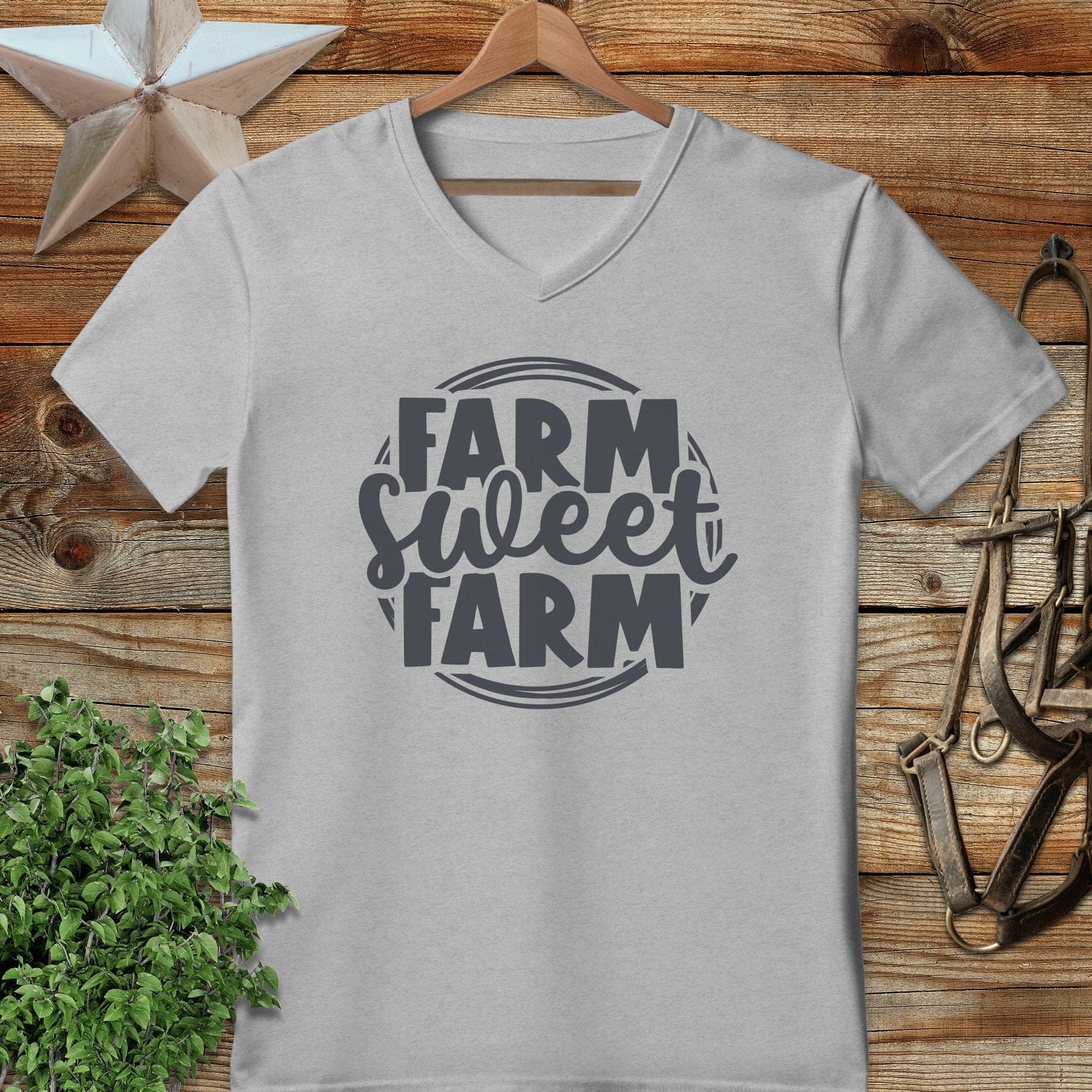 Farm Sweet Farm Circle V-neck