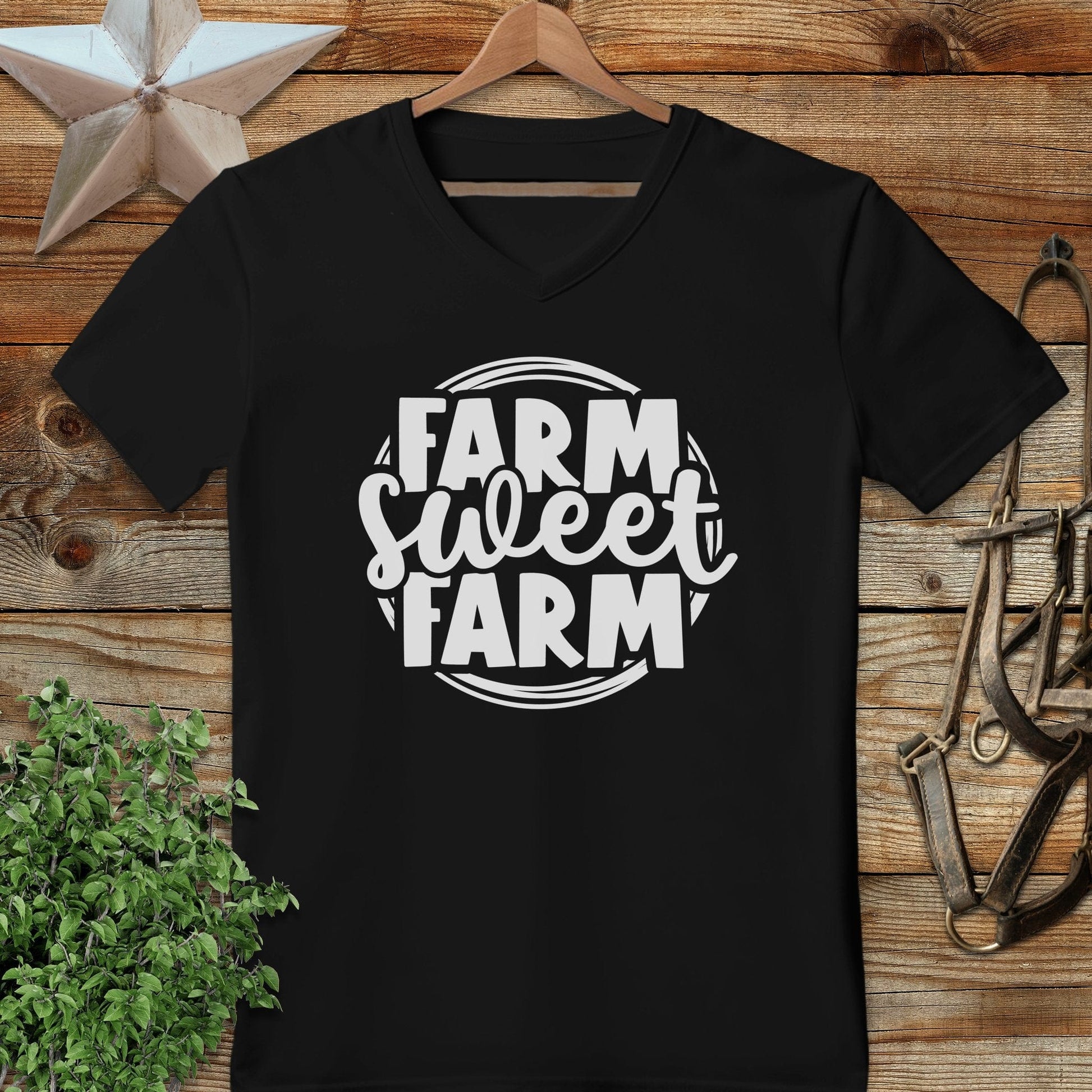 Farm Sweet Farm Circle V-neck