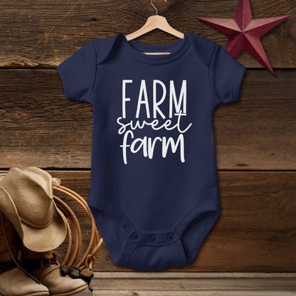 Farm Sweet Farm Words Bodysuit (Baby)