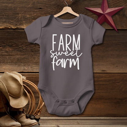 Farm Sweet Farm Words Bodysuit (Baby)