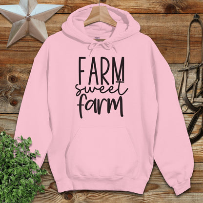 Farm Sweet Farm Words Hoodie