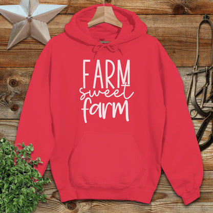 Farm Sweet Farm Words Hoodie