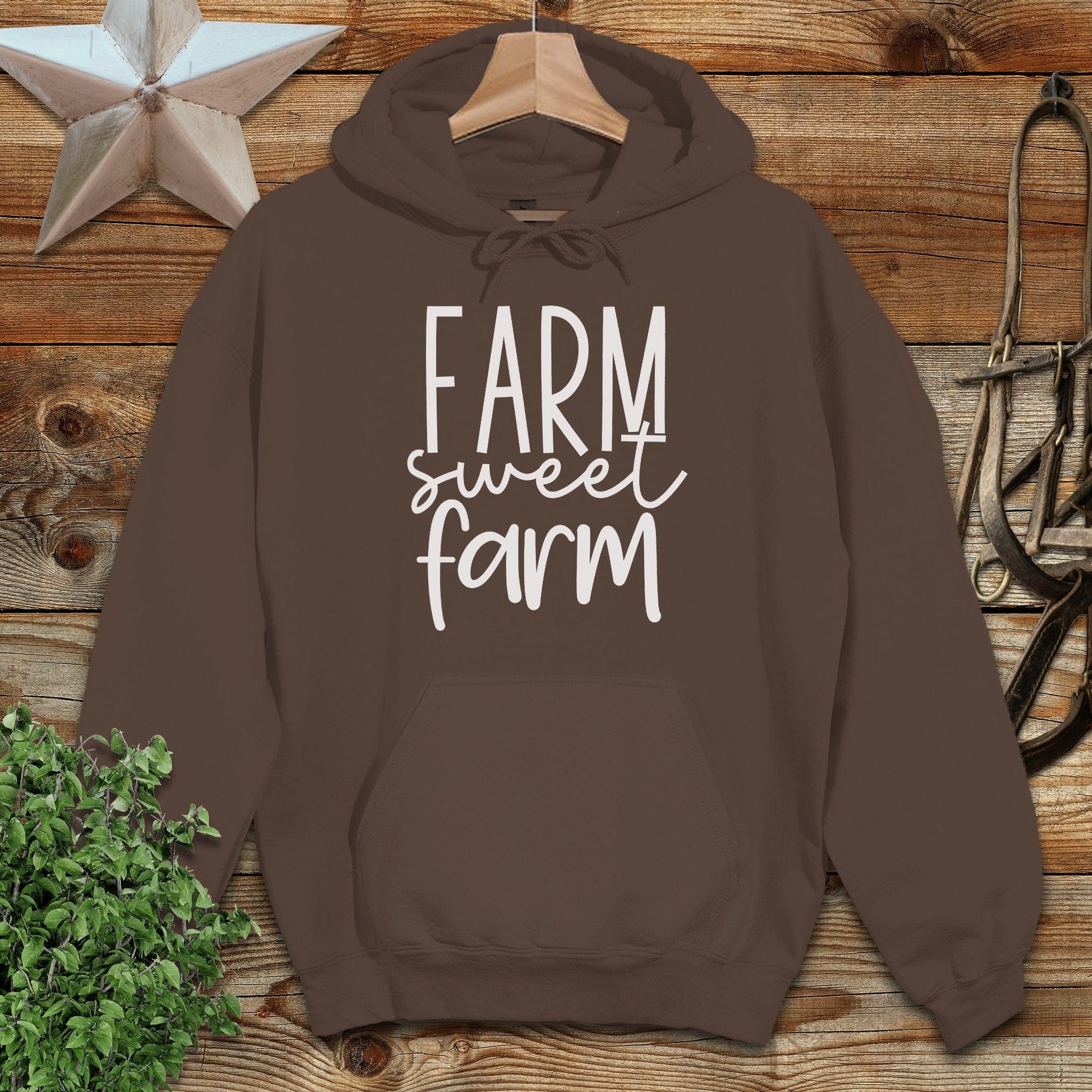Farm Sweet Farm Words Hoodie