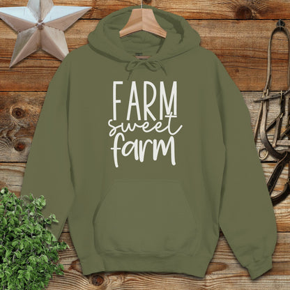 Farm Sweet Farm Words Hoodie
