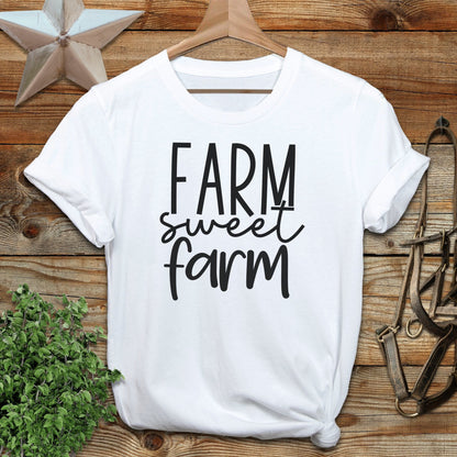 Farm Sweet Farm Words Softstyle Tee