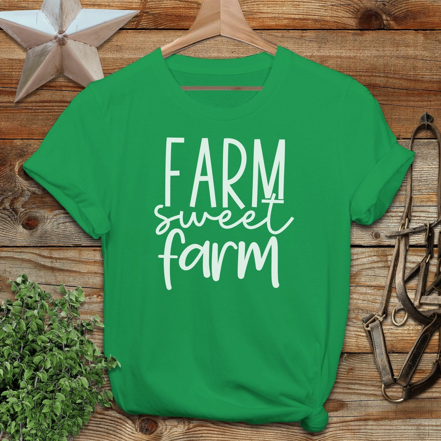 Farm Sweet Farm Words Softstyle Tee