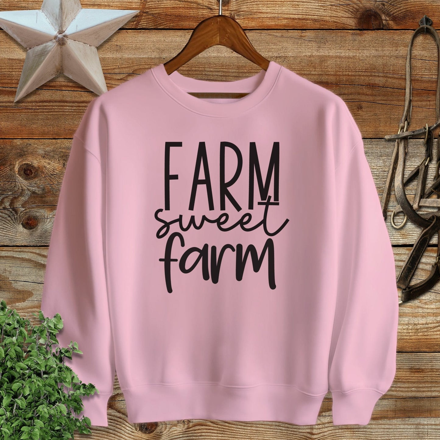 Farm Sweet Farm Words Sweatshirt