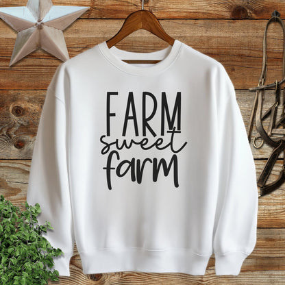 Farm Sweet Farm Words Sweatshirt