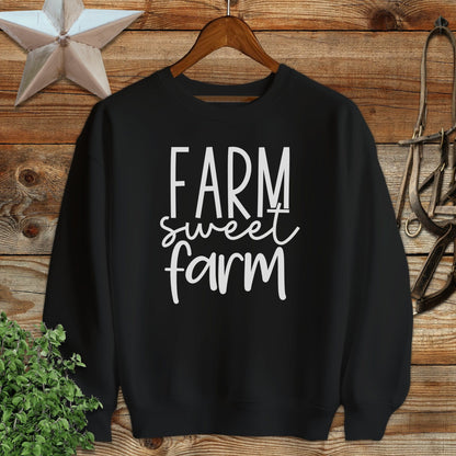 Farm Sweet Farm Words Sweatshirt