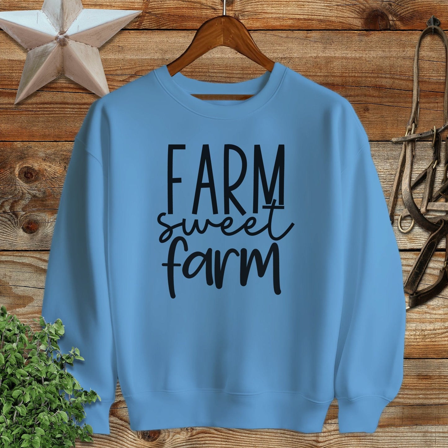 Farm Sweet Farm Words Sweatshirt