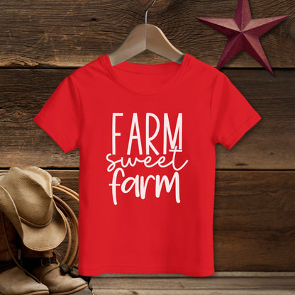 Farm Sweet Farm Words T-Shirt (Toddler)