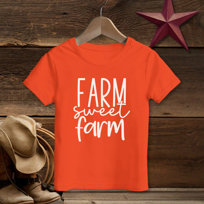 Farm Sweet Farm Words T-Shirt (Toddler)