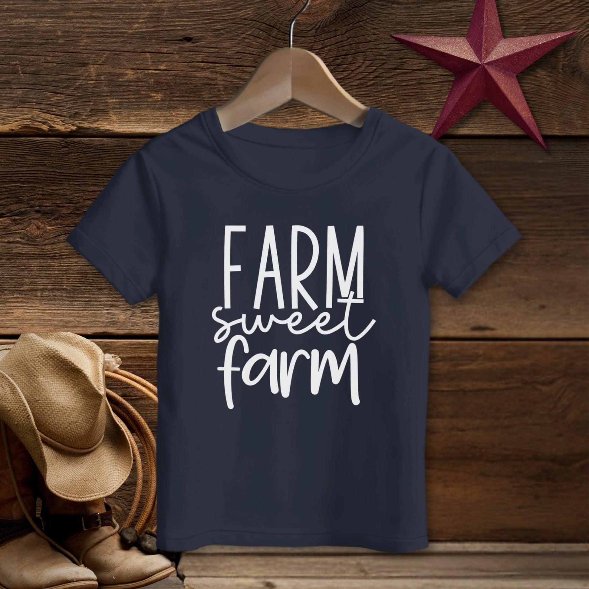 Farm Sweet Farm Words T-Shirt (Toddler)