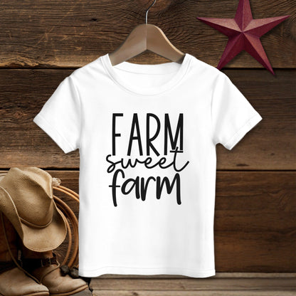 Farm Sweet Farm Words T-Shirt (Toddler)