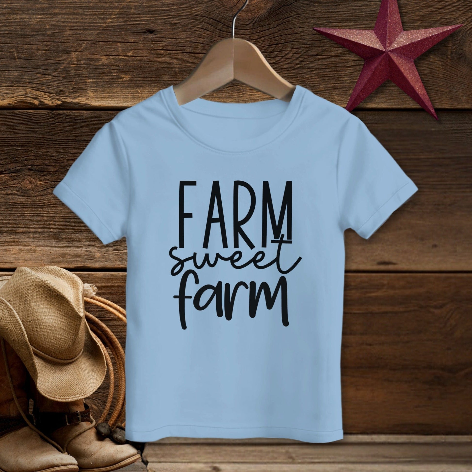 Farm Sweet Farm Words T-Shirt (Toddler)