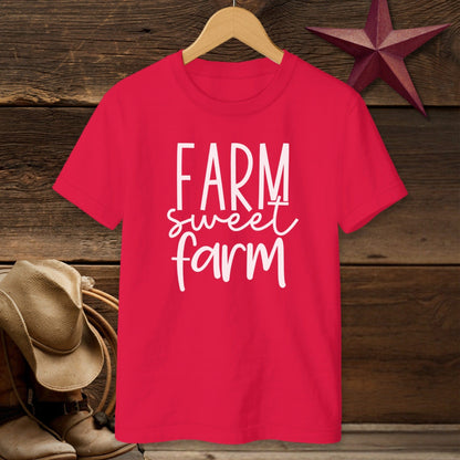Farm Sweet Farm Words T-Shirt (Youth)