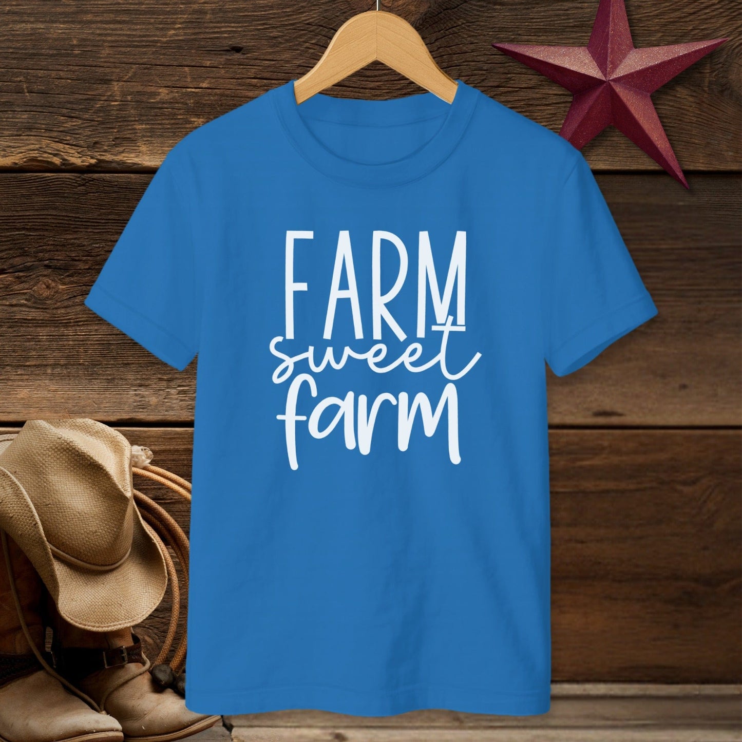 Farm Sweet Farm Words T-shirt (Youth)
