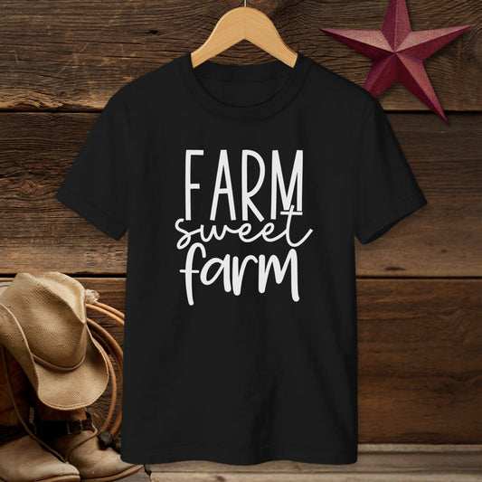Farm Sweet Farm Words T-shirt (Youth)
