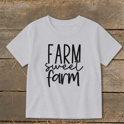 Farm Sweet Farm Words Toddler Tee