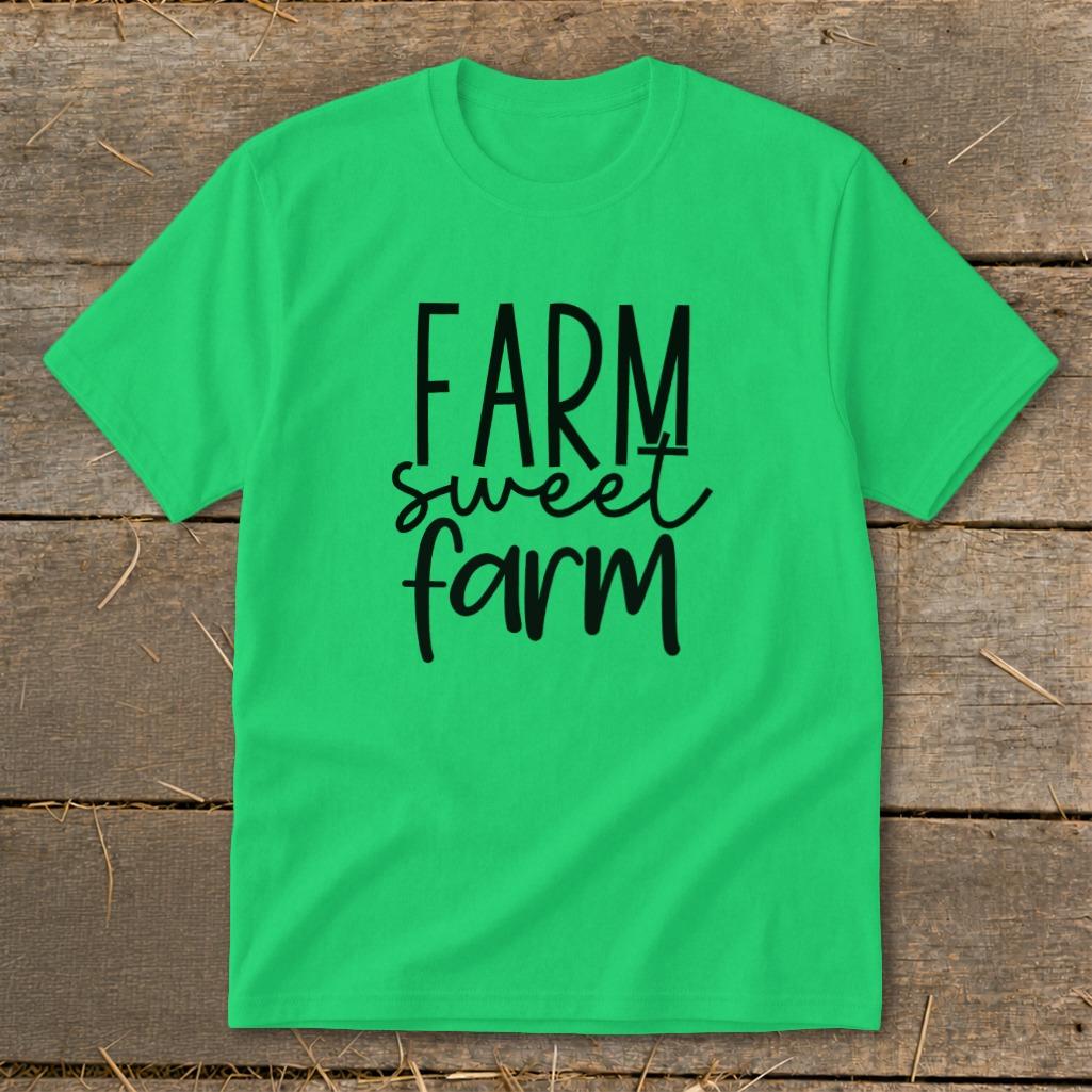 Farm Sweet Farm Words Youth Tee
