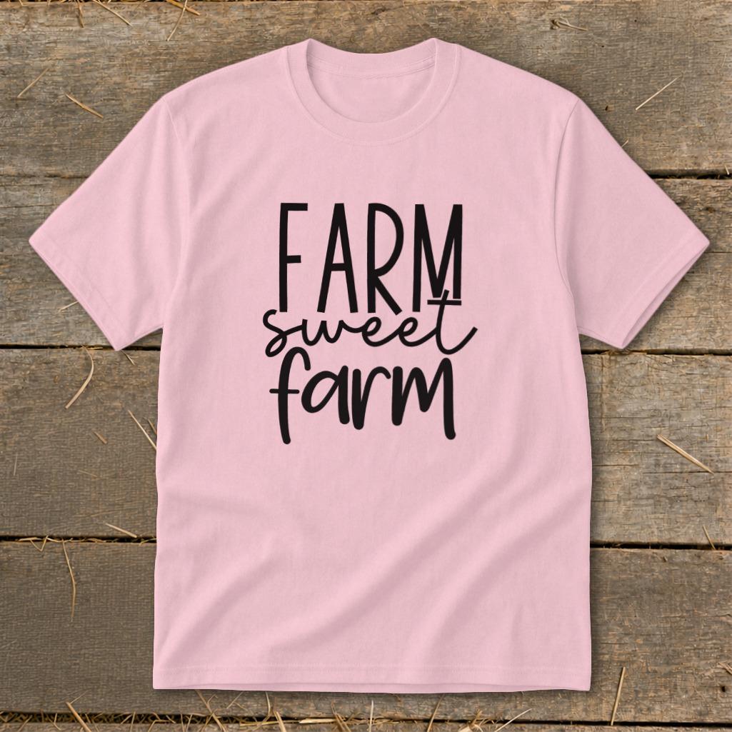 Farm Sweet Farm Words Youth Tee