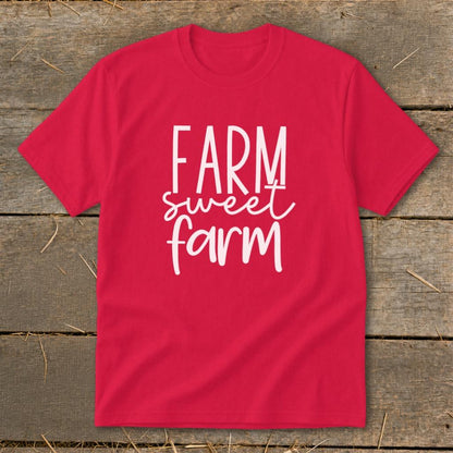 Farm Sweet Farm Words Youth Tee