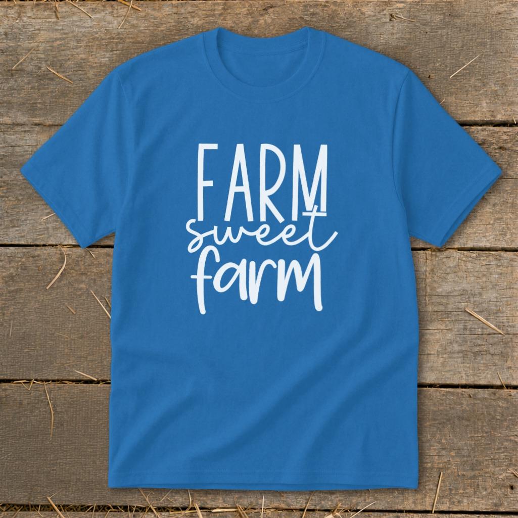 Farm Sweet Farm Words Youth Tee