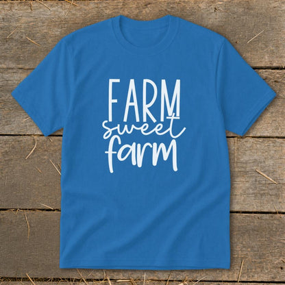 Farm Sweet Farm Words Youth Tee