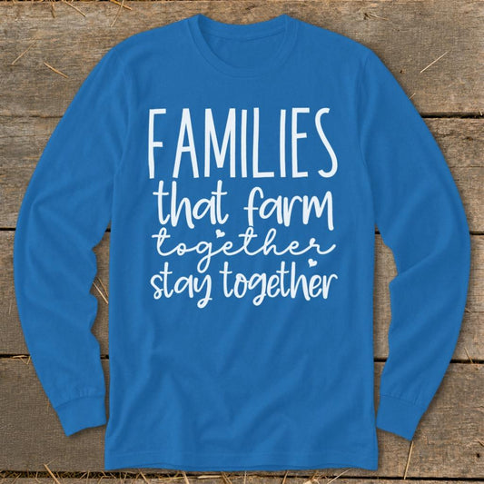 Farm Together Long Sleeve Tee - Royal