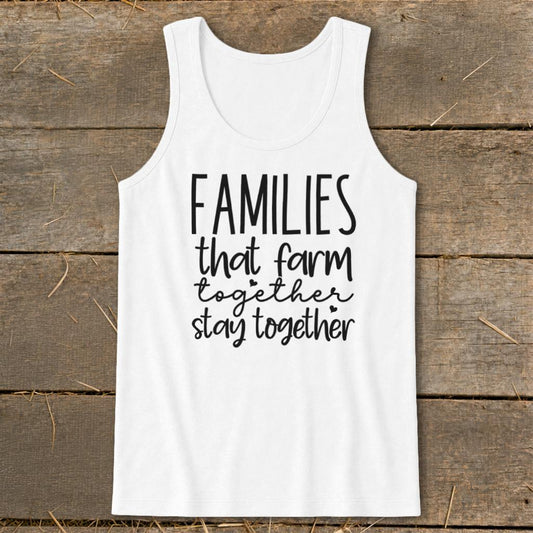 Farm Together Tank Top - White