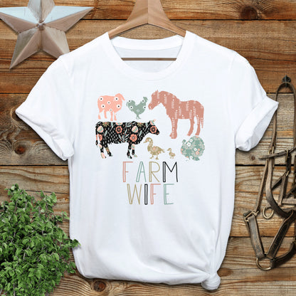 Farm Wife Pattern Softstyle Tee