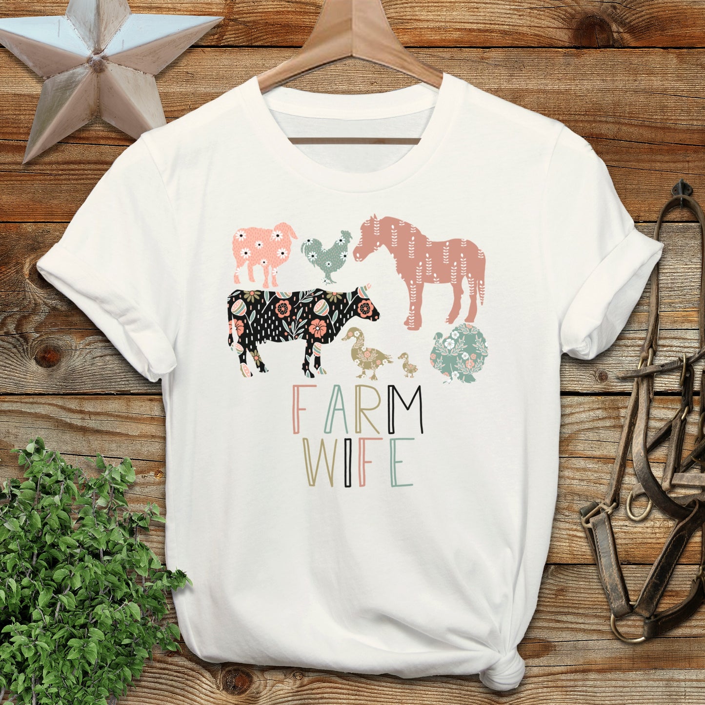Farm Wife Pattern Softstyle Tee