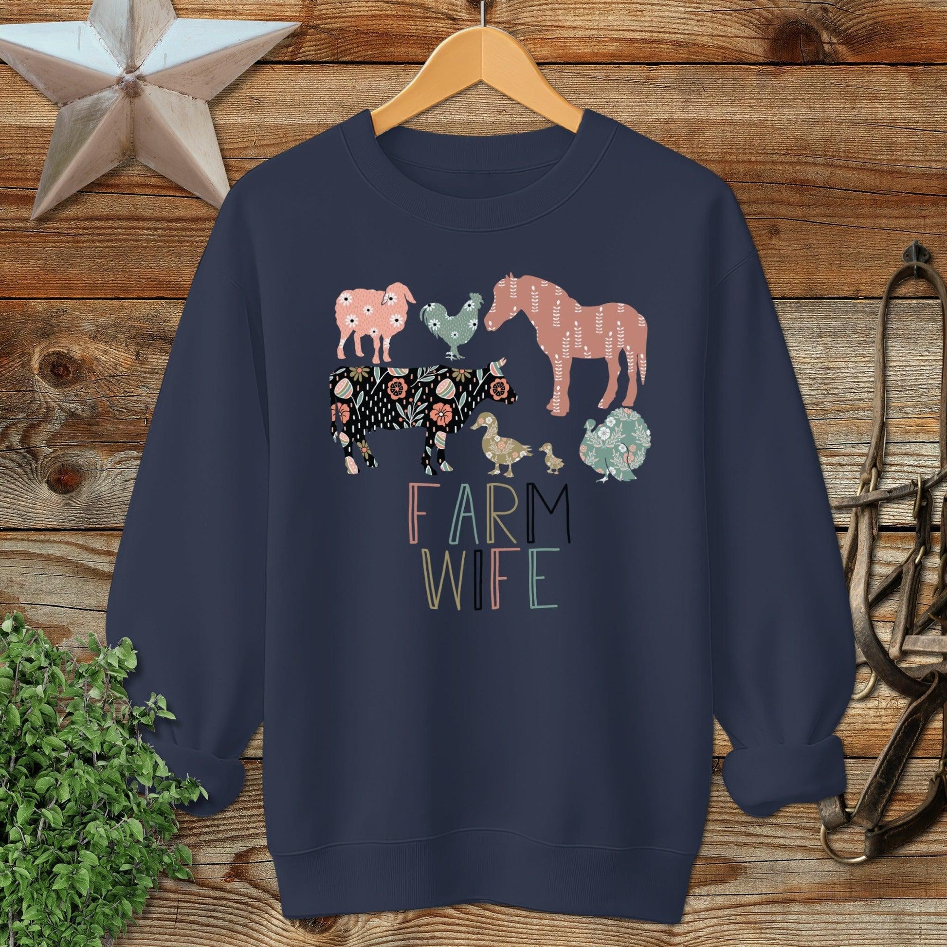 Farm Wife Pattern Sweatshirt